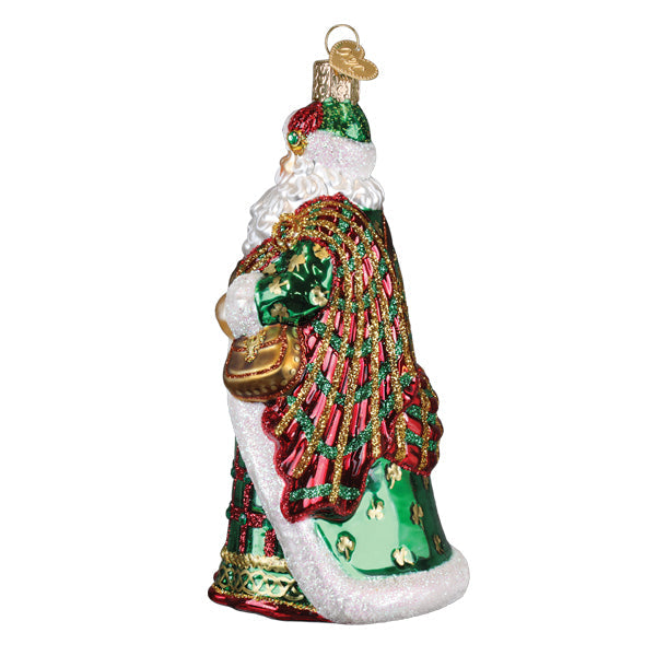 Old World Christmas Irish Father Christmas Ornament - hand-blown glass Christmas tree ornament (view 4)