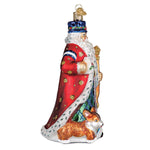 Old World Christmas United Kingdom Santa Ornament - hand-blown glass Christmas tree ornament (view 4)