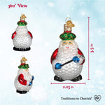 Old World Christmas Ho Ho Hole-In-One Ornament - hand-blown glass Christmas tree ornament (view 6)
