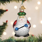 Old World Christmas Ho Ho Hole-In-One Ornament - hand-blown glass Christmas tree ornament