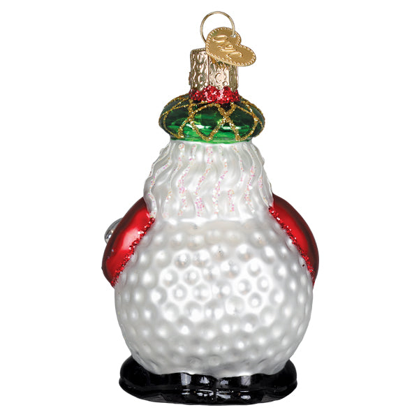 Old World Christmas Ho Ho Hole-In-One Ornament - hand-blown glass Christmas tree ornament (view 3)