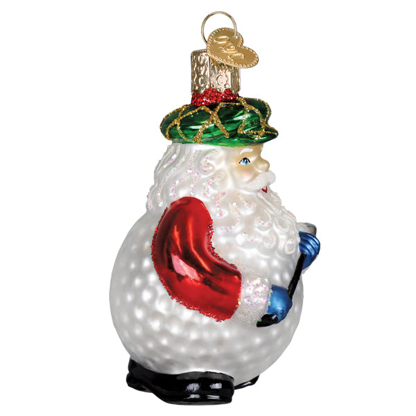 Old World Christmas Ho Ho Hole-In-One Ornament - hand-blown glass Christmas tree ornament (view 4)