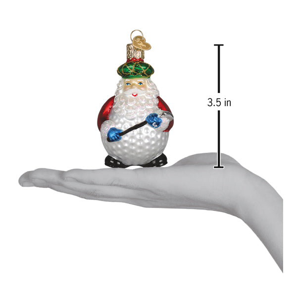 Old World Christmas Ho Ho Hole-In-One Ornament - hand-blown glass Christmas tree ornament (view 5)