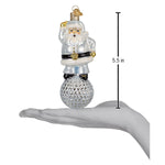 Old World Christmas Disco Fever Santa Ornament - hand-blown glass Christmas tree ornament (view 5)