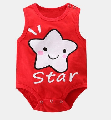 Sleeveless Baby rompers clothes newborn baby clothes - Cindi Book
