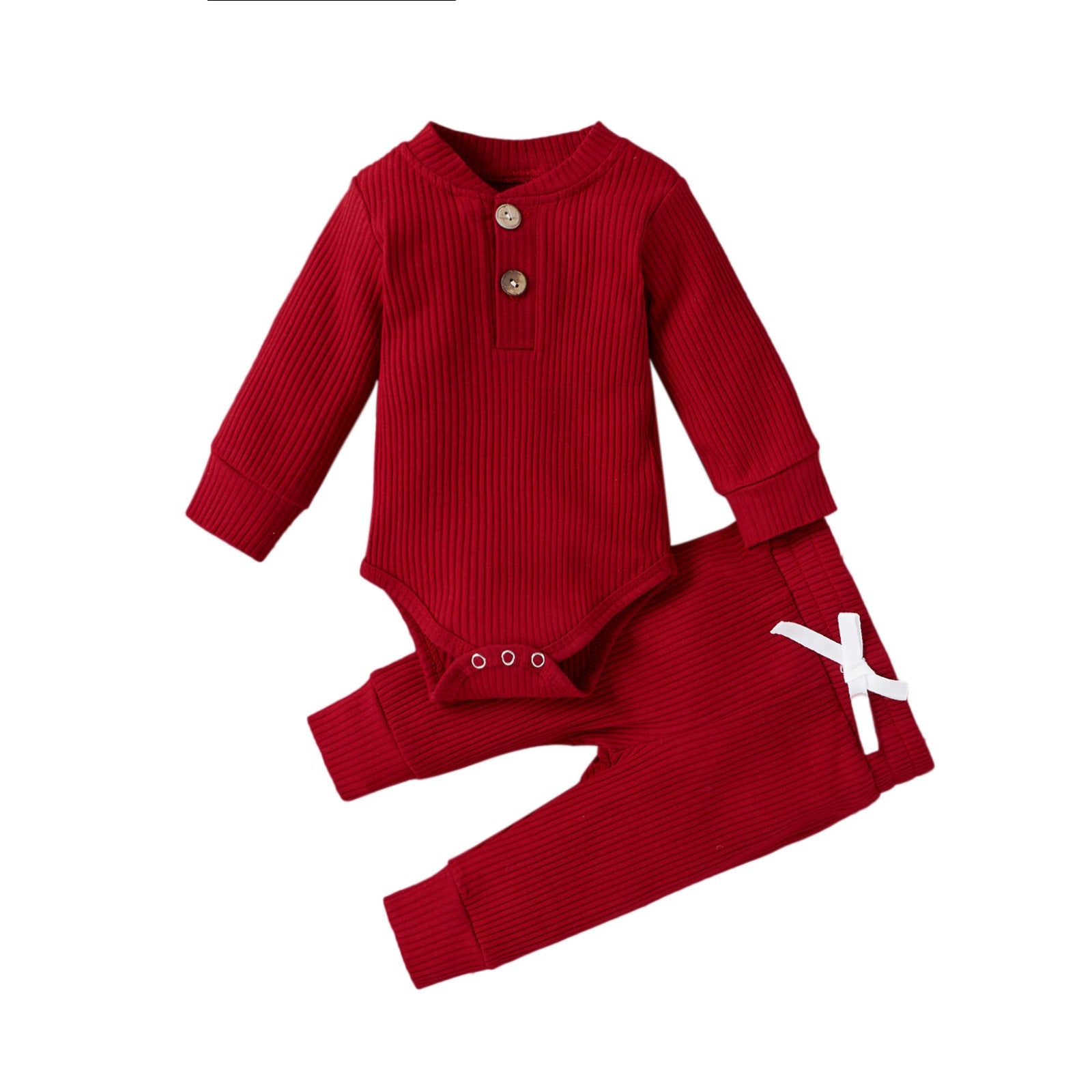 Boys And Girls Stand-up Collar Jumpsuit Long-sleeved Romper Trousers Two-piece Set - Cindi Book