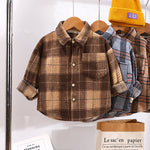 Spring And Autumn Children's Clothing Children's Casual Plaid Shirt - Cindi Book