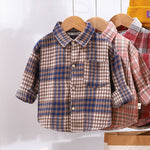 Spring And Autumn Children's Clothing Children's Casual Plaid Shirt - Cindi Book