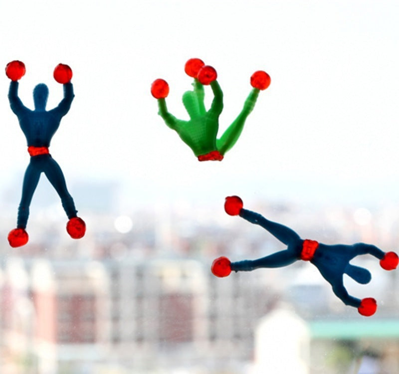 Small Sticky Man Climb On The Wall Children Toys Stick Man Bendy Toy Wall Climbing Man - Cindi Book