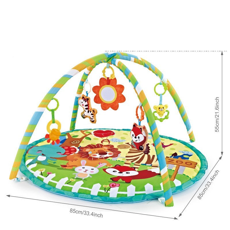 Children's Fitness Rack Game Round Blanket Crawling Floor Mat Toys - Cindi Book
