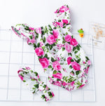 Children's wear, baby, cotton, baby, baby print, small flying sleeves, romper - Cindi Book