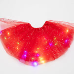Magical & Luminous  LED Princess Halloween Tutu Skirt Sequins Shiny Skirt - Cindi Book