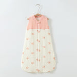 Baby Sleeping Bag Double Layer Patchwork Stand-up Collar Gauze Waistcoat Sleeping Bag - Cindi Book