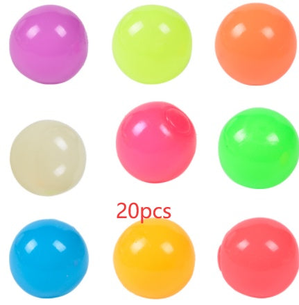 Luminous Sticky Ball Toys Sticky Wall Home Party Games Glow In The Dark Novelty Toys Decompression Squeeze Toy - Cindi Book