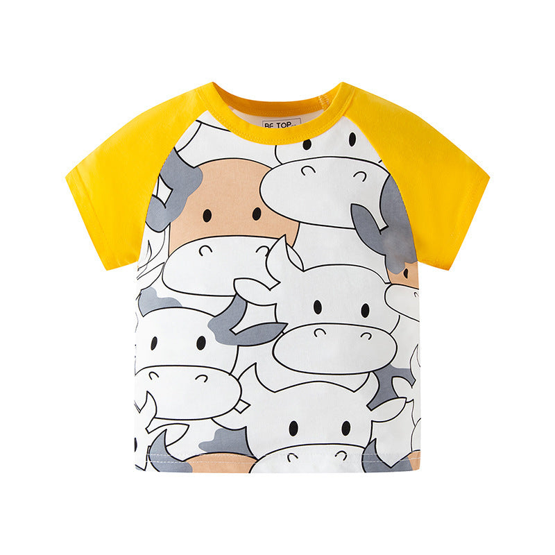 Pure Cotton Full Printed Cow Baby Summer - Cindi Book