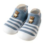 Casual Simple Soft Bottom Non-slip Cartoon Striped Toddler Shoes - Cindi Book