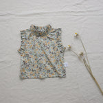 Girls' Summer Baby Floral Vest T-shirt - Cindi Book