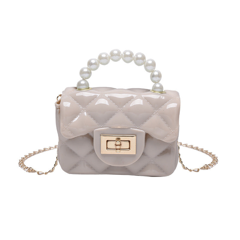 Pearl Hand One-shoulder Crossbody Chain Children's Bags - Cindi Book