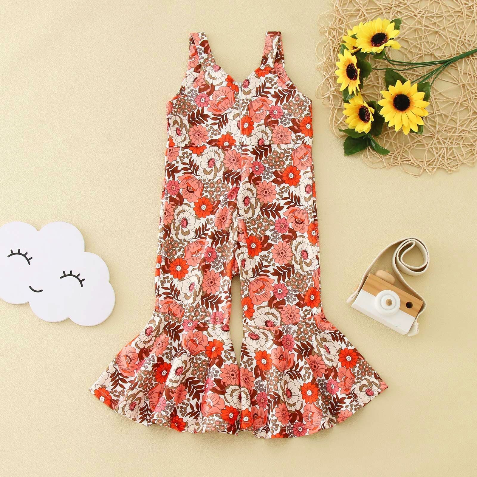 Girls' Fashion Personalized Flared Overalls - Cindi Book