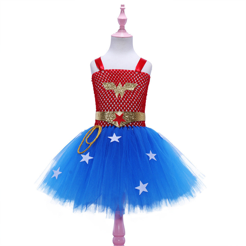 Mesh Tutu Skirt Children's Dance Performance Costume - Cindi Book