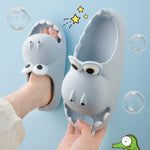 Kids Dinosaur Slippers Wholesale Summer Cartoon Parent Child Outdoor Home EVA Sandals Women Men Kids Cute Slippers Baby Shoes - Cindi Book