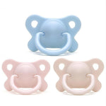 Pacifier Sleeping Baby Pacifier Newborn Silicone Pacifier Super Soft Flat Head - Cindi Book