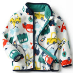 Thick Fur Printed Coats Kids Zipper - Cindi Book