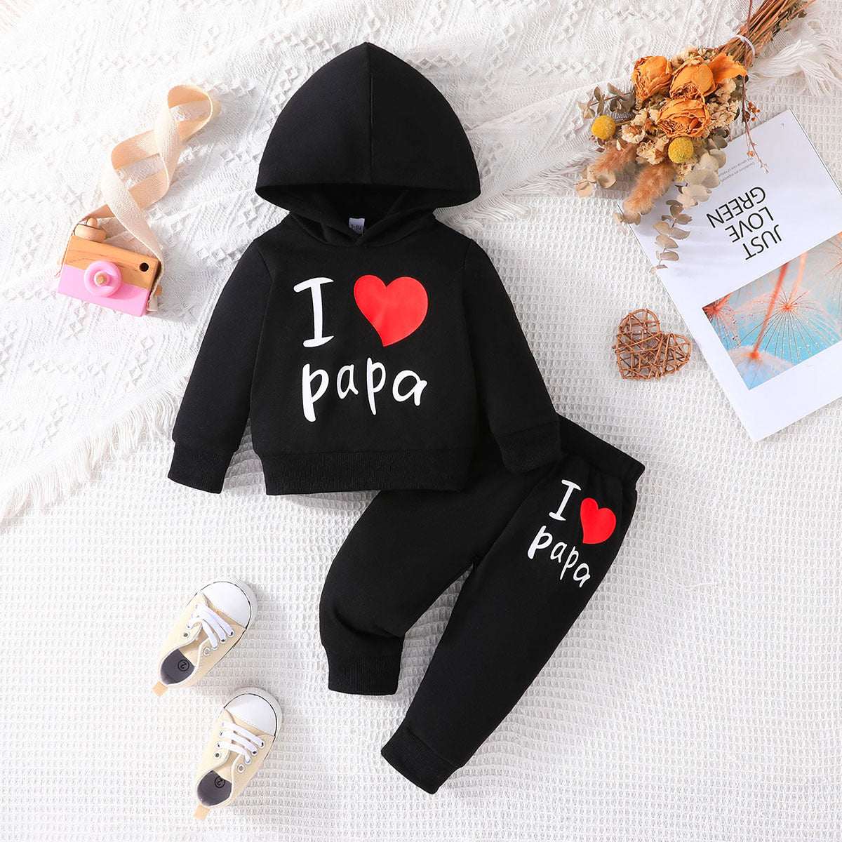 Hooded Printed Sweater Trousers Suit Casual All-matching - Cindi Book