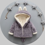 Winter popular girl's plush plush coat baby - Cindi Book