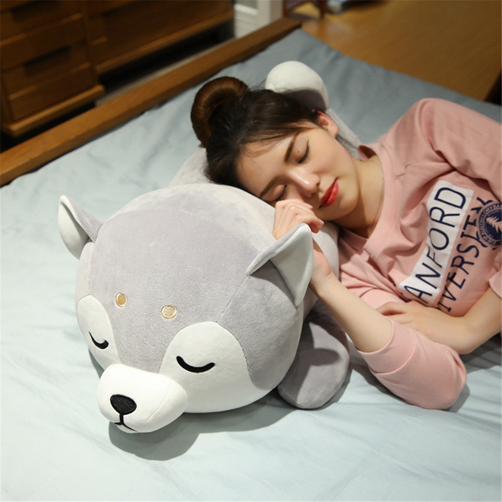 Cute Down Cotton Husky Plush Toys Chai Dog Doll - Cindi Book