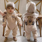 AutumnWinter Fleece- Lined Onesie For Newborn Babies - Cindi Book