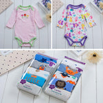 Long-sleeved triangle robe baby onesies cotton romper bag fart clothes baby children's clothing autumn - Cindi Book