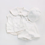 Casual White Children Vest Suit - Cindi Book