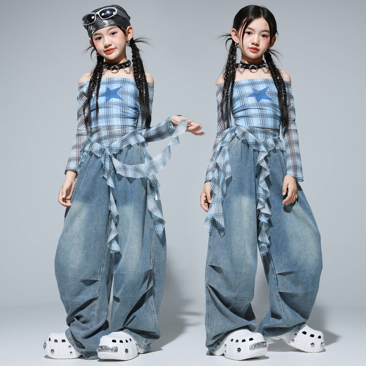 Girls Clothing Kids Hip-Hop Street Dance Trendy Outfit Set - Cindi Book