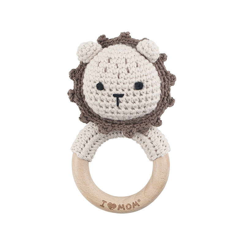 Baby Rattle Hand Woven Cartoon Animal Bracelet Newborn Soothing Doll - Cindi Book