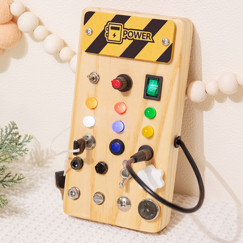 Children's Wooden LED Busy Board Creative Toys - Cindi Book