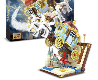 Magic Book Carriage Children Educational Assembly Building Blocks Toy - Cindi Book