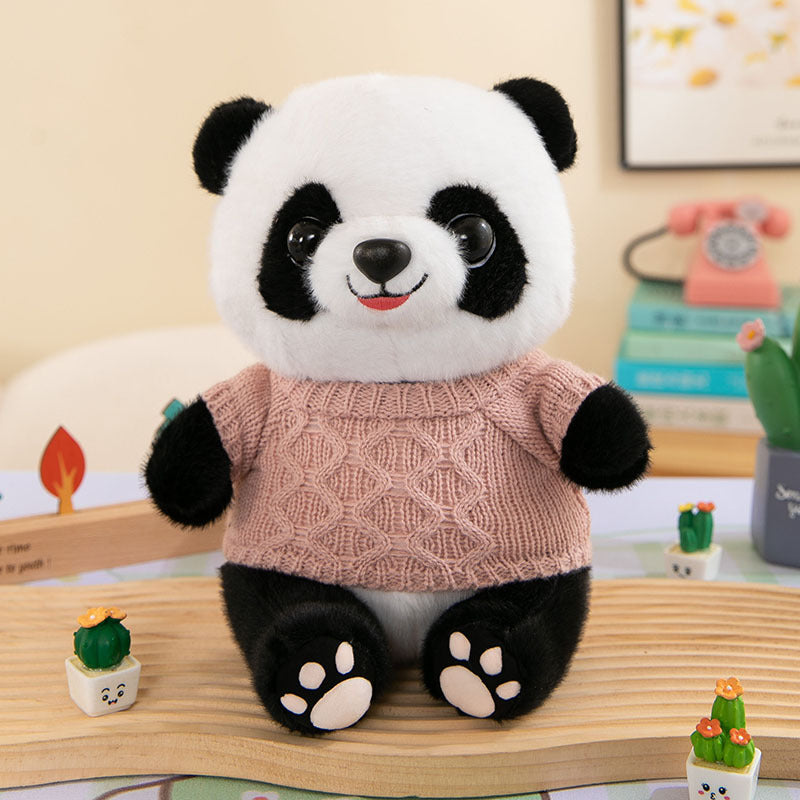 Cute Panda Plush Toy Wearing Clothes - Cindi Book