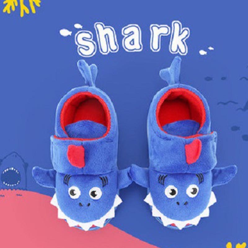 Cute Children's Home Plus Velvet Non-slip Bag Heel Slippers - Cindi Book