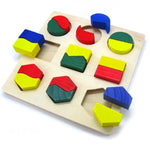 Wooden Geometrical Shape Baby Toy Jigsaw - Cindi Book