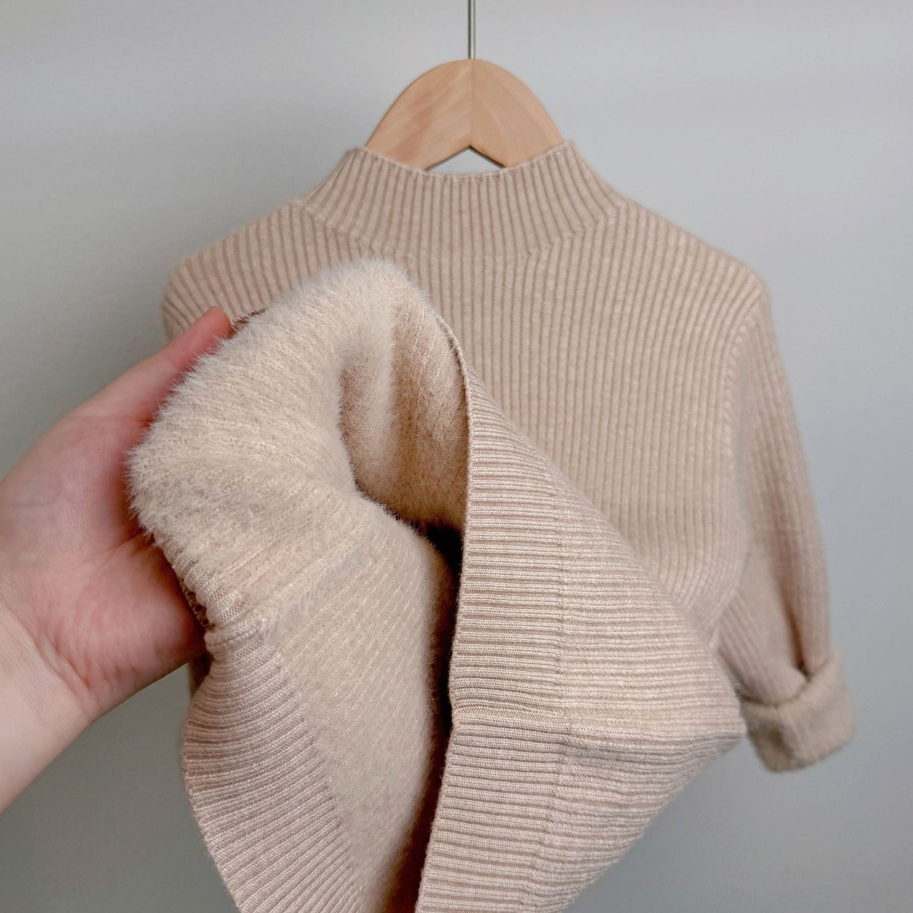 Children's Mock Neck Sweater Knitwear Top - Cindi Book
