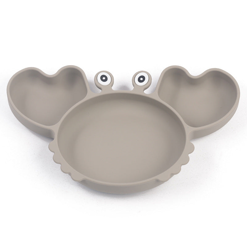 Silicone Split Cutlery Crab Plate For Infants - Cindi Book