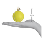 Old World Christmas Tennis Ball Ornament - hand-blown glass Christmas tree ornament (view 4)