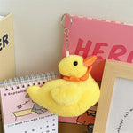 Cute Cole Duck Plush Toy Creative Yellow Little Duck Keychain Small Pendant Doll - Cindi Book
