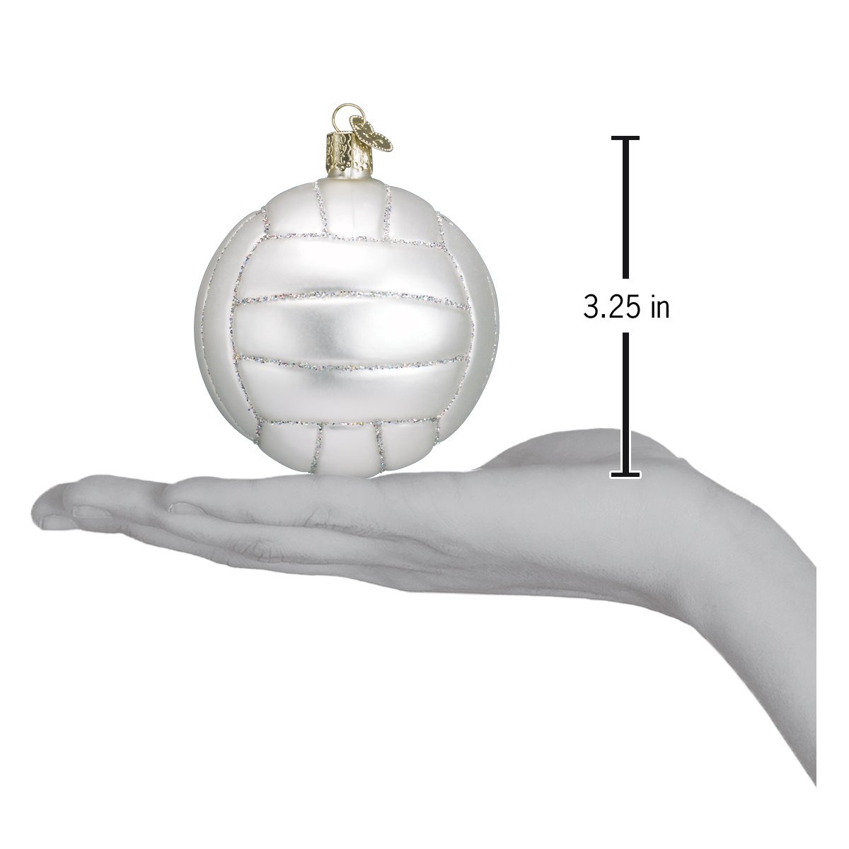 Old World Christmas Volleyball Christmas - hand-blown glass Christmas tree ornament (view 4)