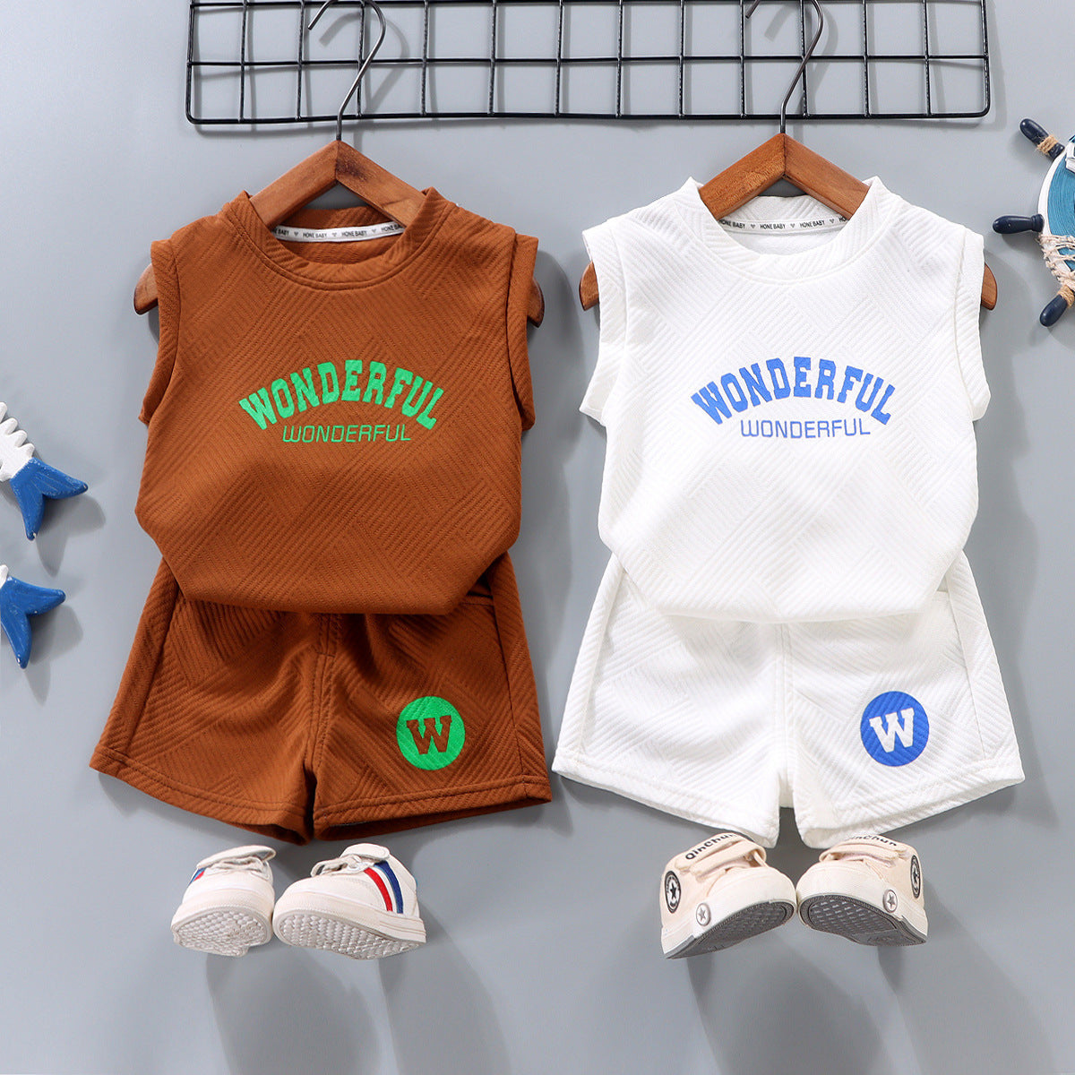 Children's Vest Set Western Style Loose Children's Clothing