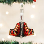Old World Christmas Ski Boots Ornament - hand-blown glass Christmas tree ornament