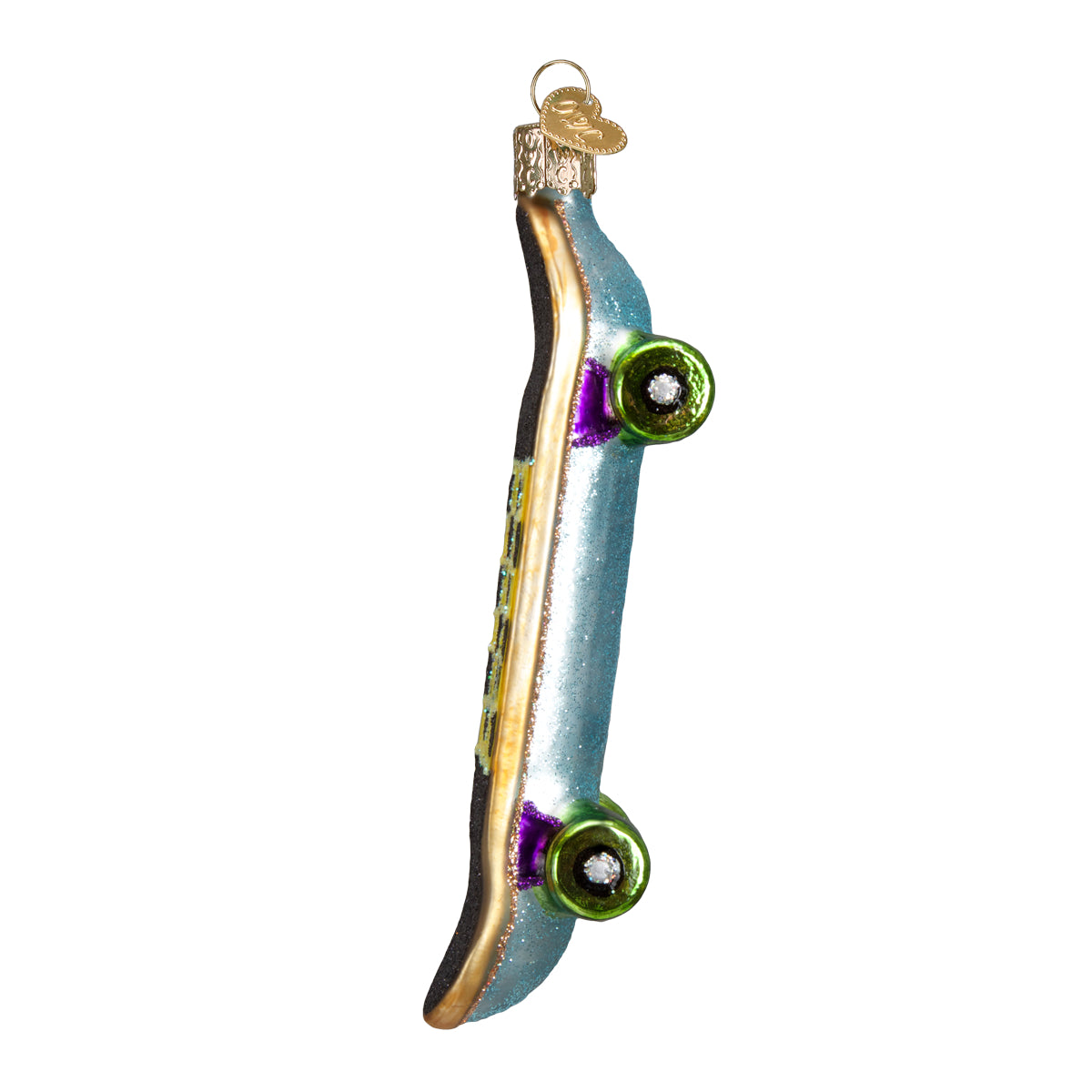Old World Christmas Skateboard Ornament - hand-blown glass Christmas tree ornament (view 4)