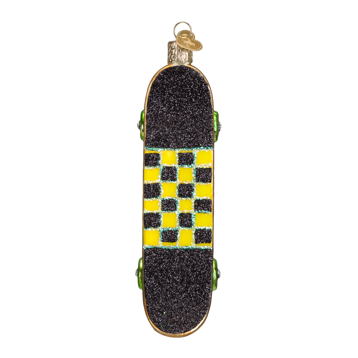 Old World Christmas Skateboard Ornament - hand-blown glass Christmas tree ornament (view 5)
