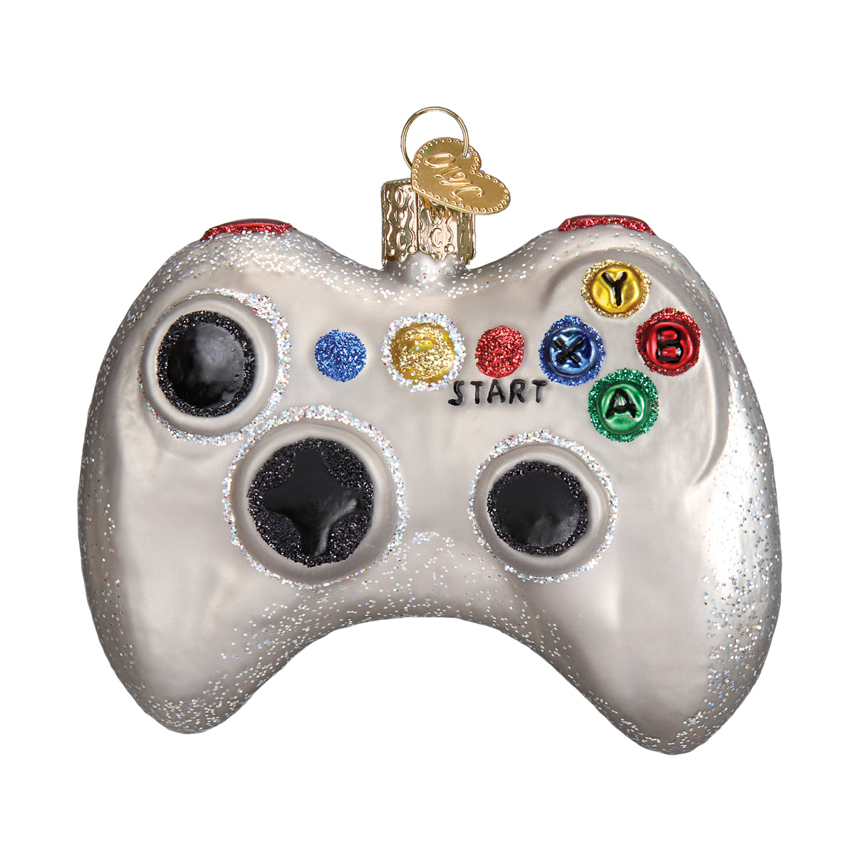 Old World Christmas Video Game Controller Ornament - hand-blown glass Christmas tree ornament (view 3)